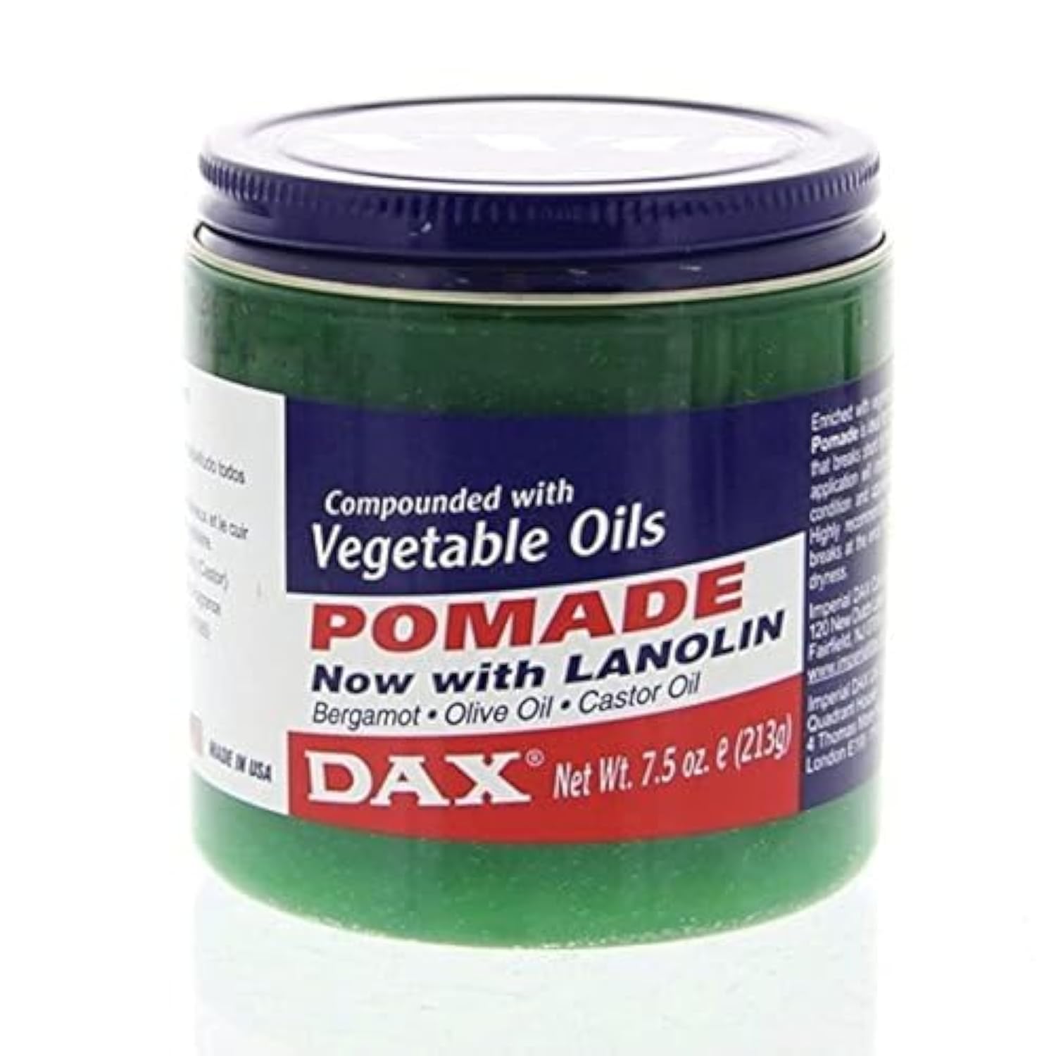 DAXPomade Compounded With Vegetable Oils, 7.5 Ounce by DAX