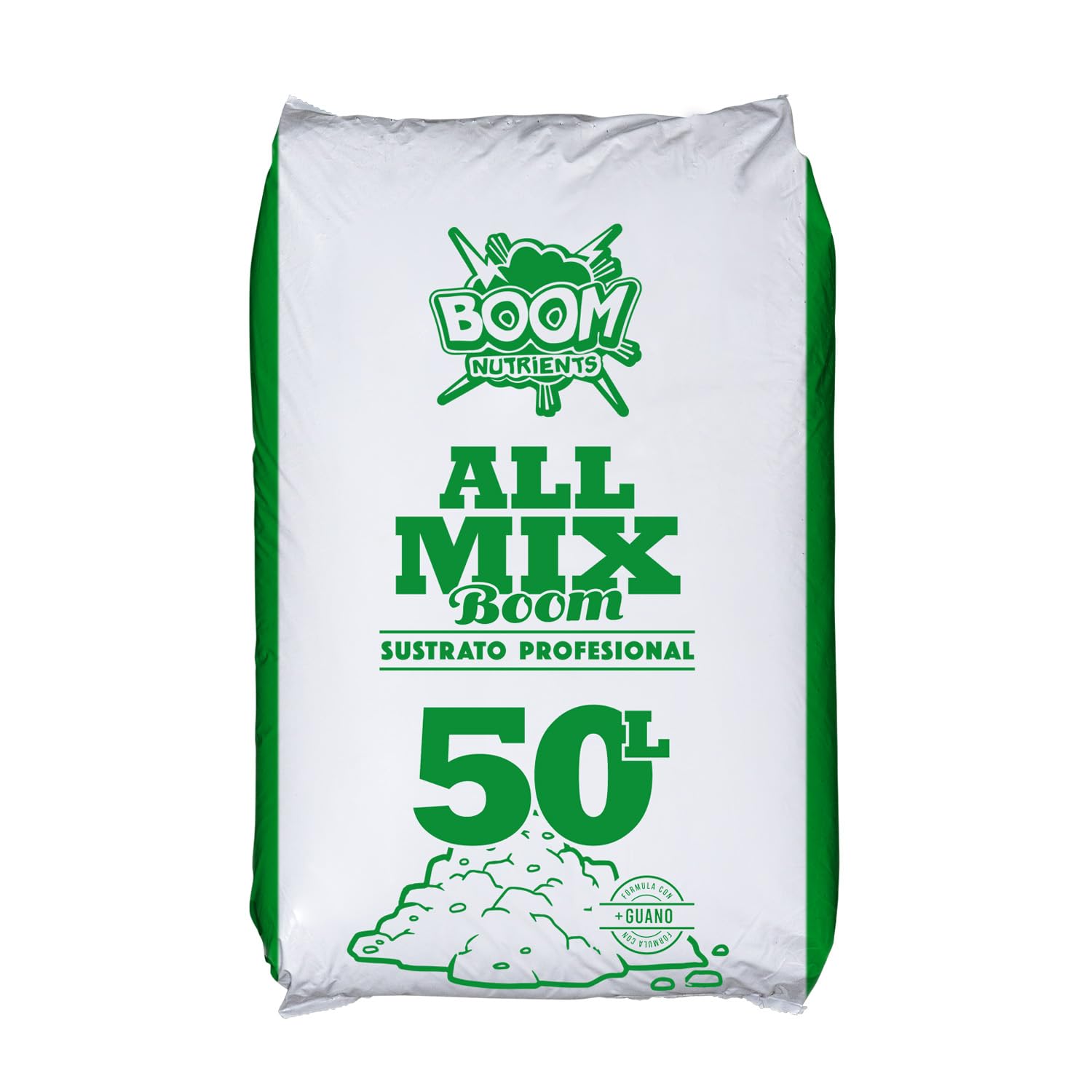 Boom Nutrients | Sustrato Universal - Tierra para Plantas Apta para Todo Tipo de Cultivo | All Mix Boom (50 L)