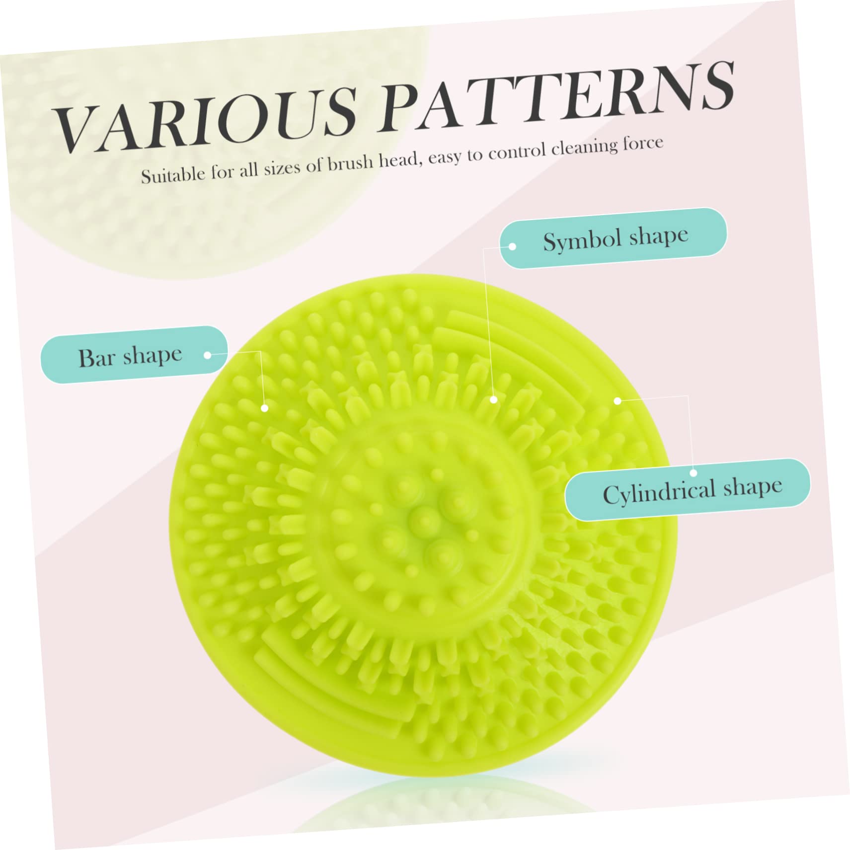 MAGICLULU 15 Pz tazza per pennelli da trucco per la pulizia dei pennelli cosmetici pastiglie per la pulizia dei pennelli da trucco pulisci pennelli cleaning brush scrubber spazzola