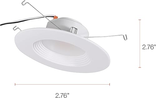 Vista 21 de Sylvania - Kit de luz empotrable de 5 pulgadas/6 pulgadas con tecnología LightSHIELD, LED germicida, 9 W = 65 W, 700 lúmenes, 5 CCT selección