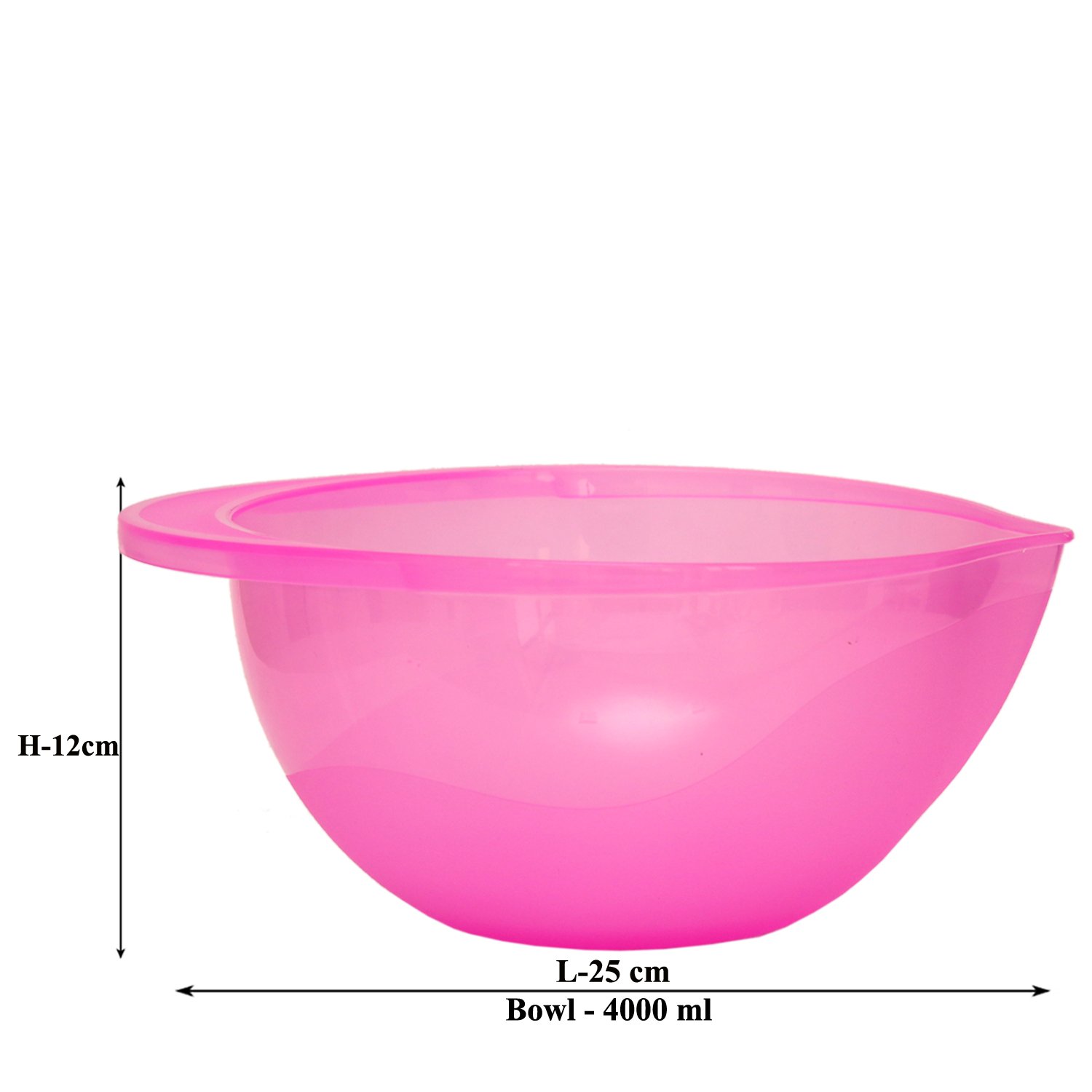 Jaypee Plus Blending Bowl Set| Food Grade, Lightweight & Unbreakable Mixing Bowl for Kitchen|Snacks Serving Bowl Ideal for Fridge Storing Set of 3 -(4000+3000+2000) ml (Purple, Grey, Blue) 1