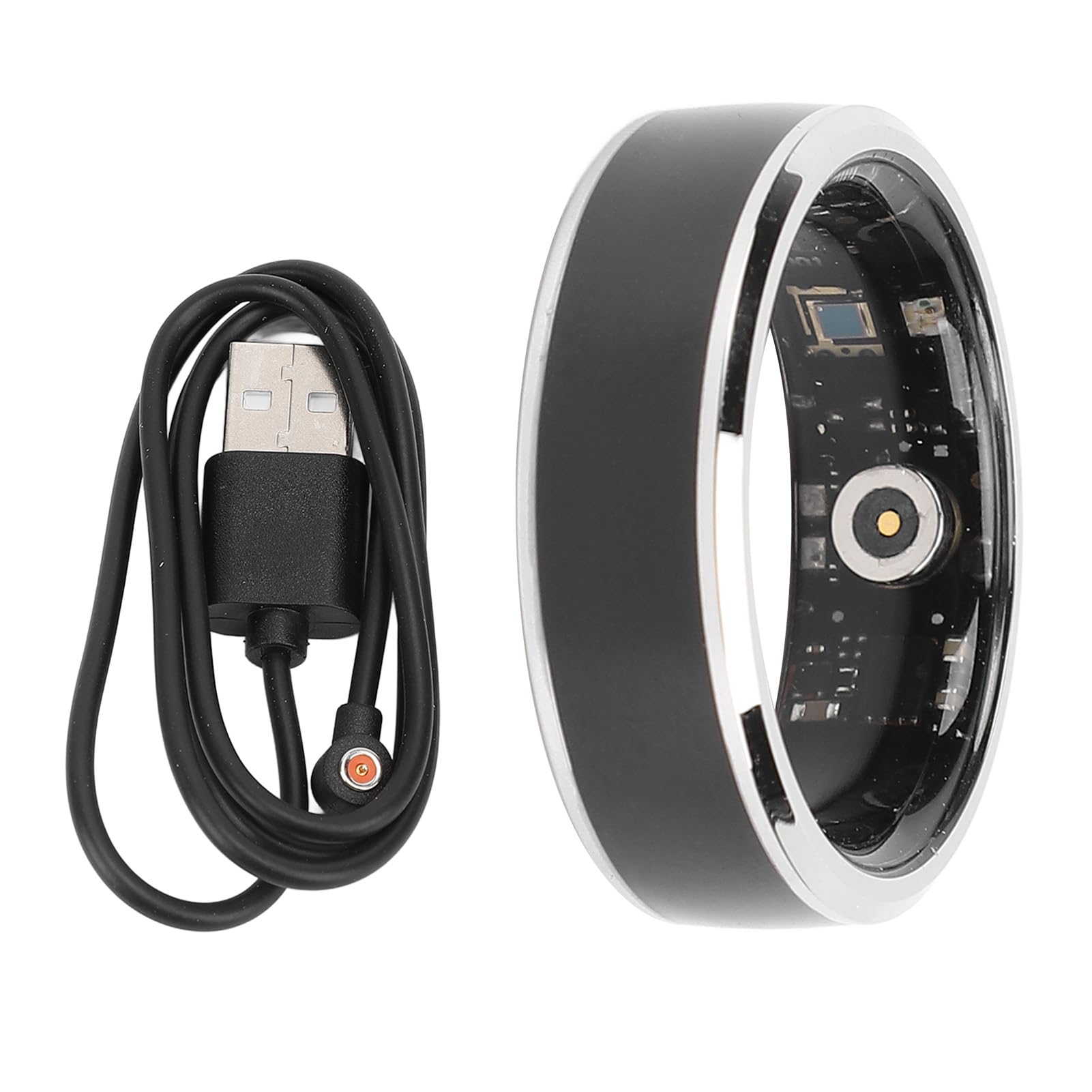 Smart Ring In Acciaio Inossidabile - Fitness Tracker Con Cardiofrequenzimetro, Monitor Sonno, 5 ATM, Per Android/iOS - 3
