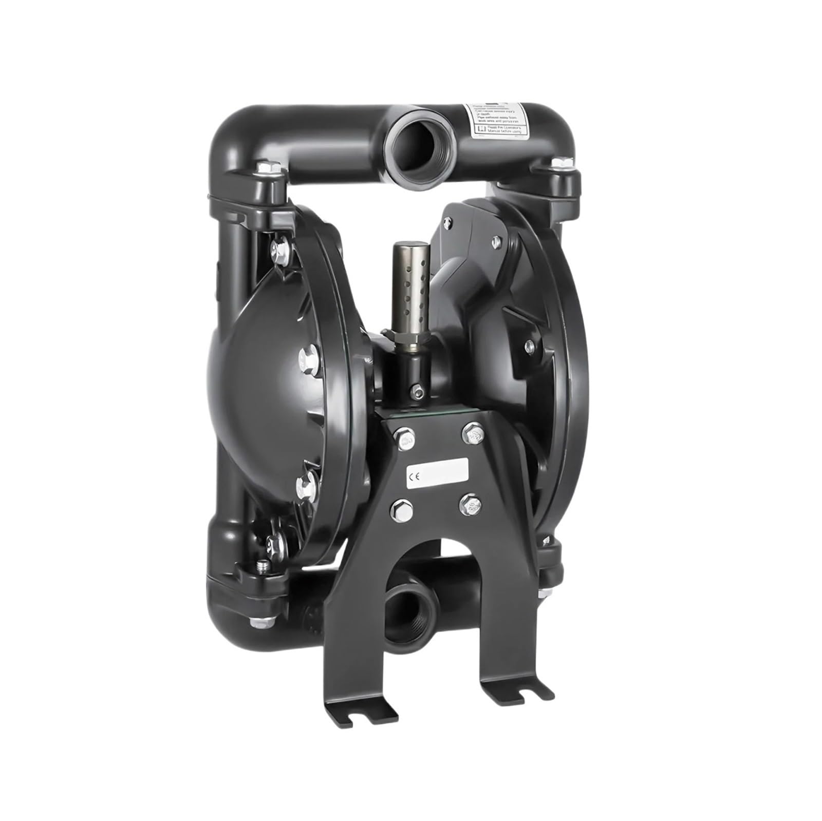 Pompa pneumatica a doppia membrana QBY4-25L, ingresso e uscita da 2,54 cm, pompa di trasferimento a membrana pneumatica da 35 GPM, 120 PSI, 150 ℉