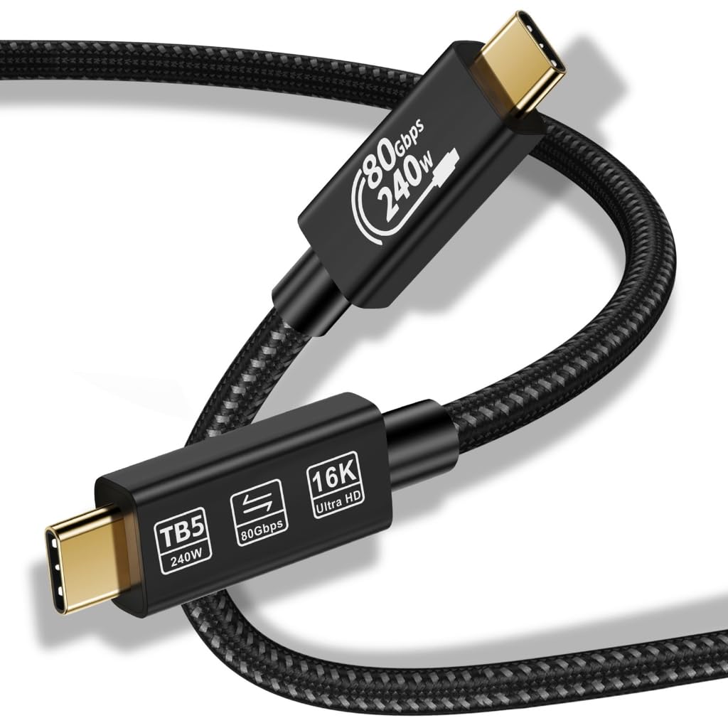 Cavo di prolunga veloce USB 4.0 TypeC 80Gbps Velocità 240W Ricarica Rapida Video 16K