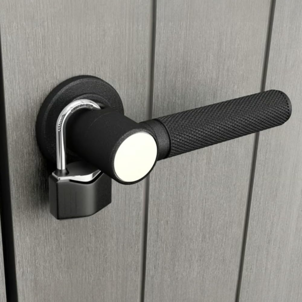 Keter Premier - Cobertizo de almacenamiento alto de resina para exteriores de 4 x 5 pies con soportes de estantería para muebles de patio, accesorios de piscina y bicicletas, color gris y negro