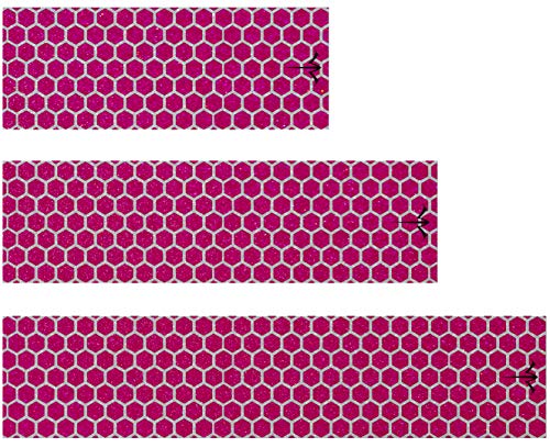 White Water Archery Pink Reflective Filled Honeycomb Arrow Wraps 15 Pc Pack 10 Colors Choose Length Width (5, 1.4)