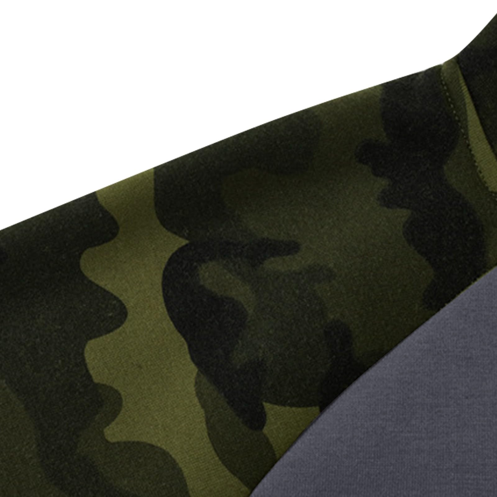Bluza z kapturem męska zimowa podszewka z kapturem ciepły kamuflaż z zamkiem błyskawicznym bluza sportowa na świeżym powietrzu bluza wygodna odzież świąteczna sweter