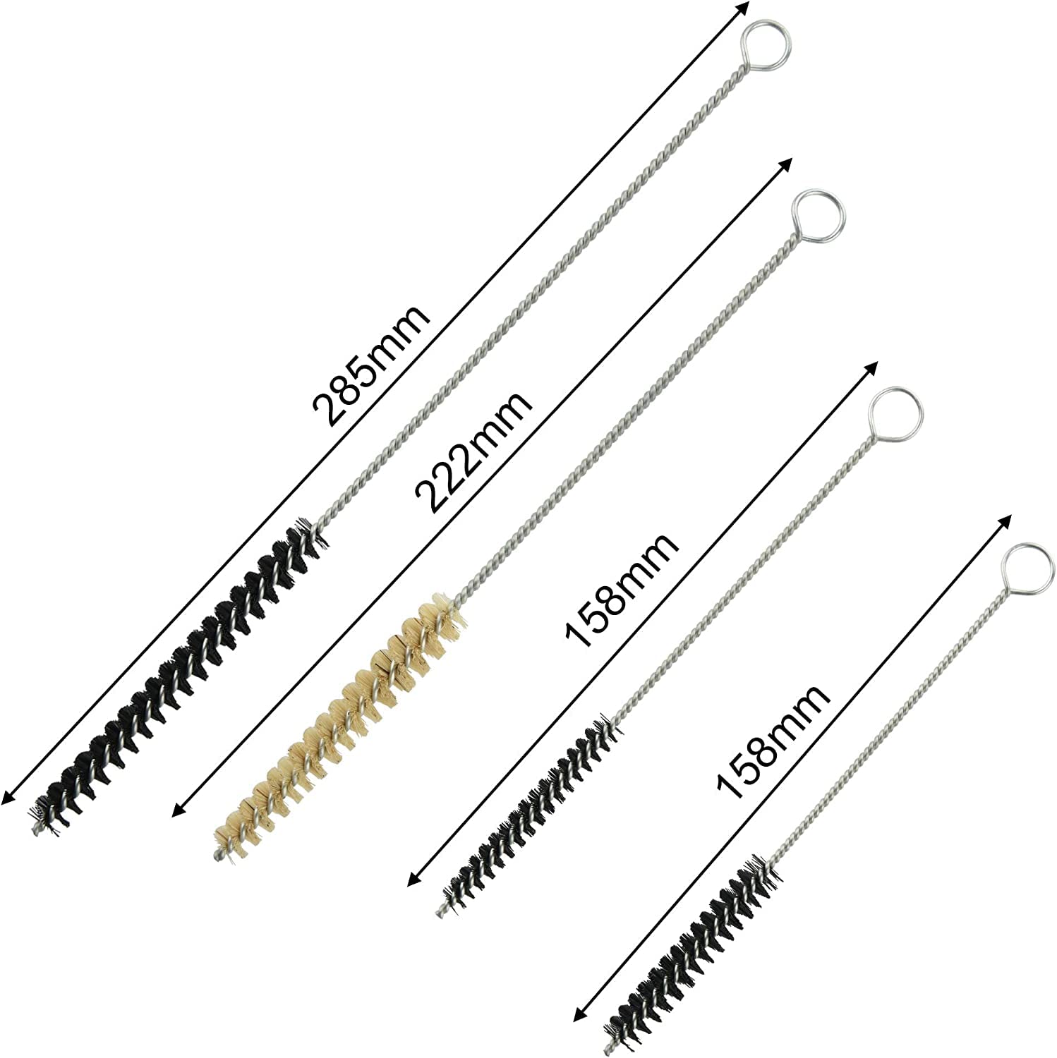 17pcs Multi-Purpose Spray Gun Cleaning Kit Car Cleaning Tools - Nylon Brushes Mini Brushes & Needles Metal Tube Cleaning Brush for Clean Airbrush Nozzles