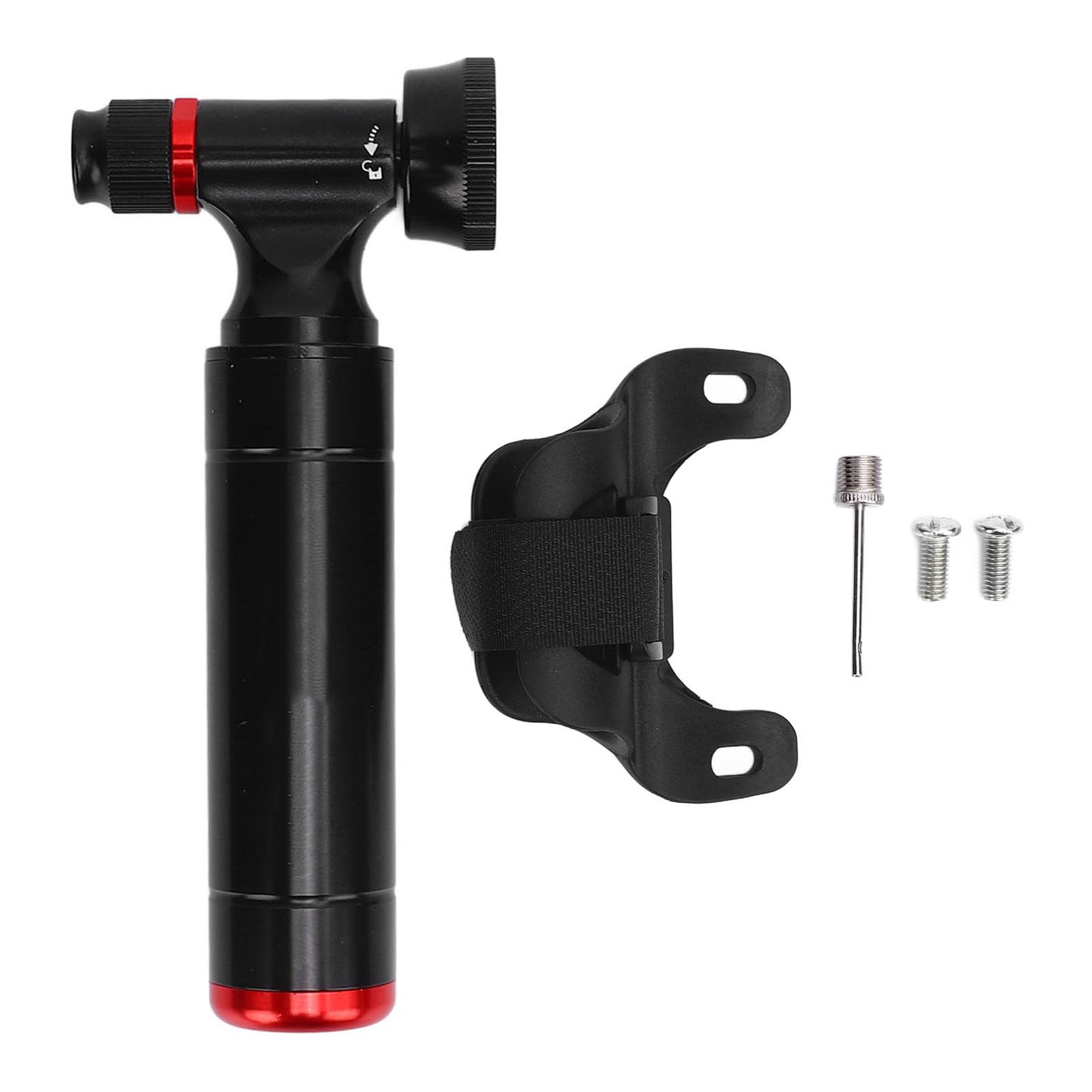 Yosoo Health Gear Mini Pompa per Bici Pompa per Pneumatici per Bicicletta in Lega di Alluminio con Manometro per e Valvola Francese Gonfiatore per Pneumatici per Bici CO2 Portatile per Ciclisti di