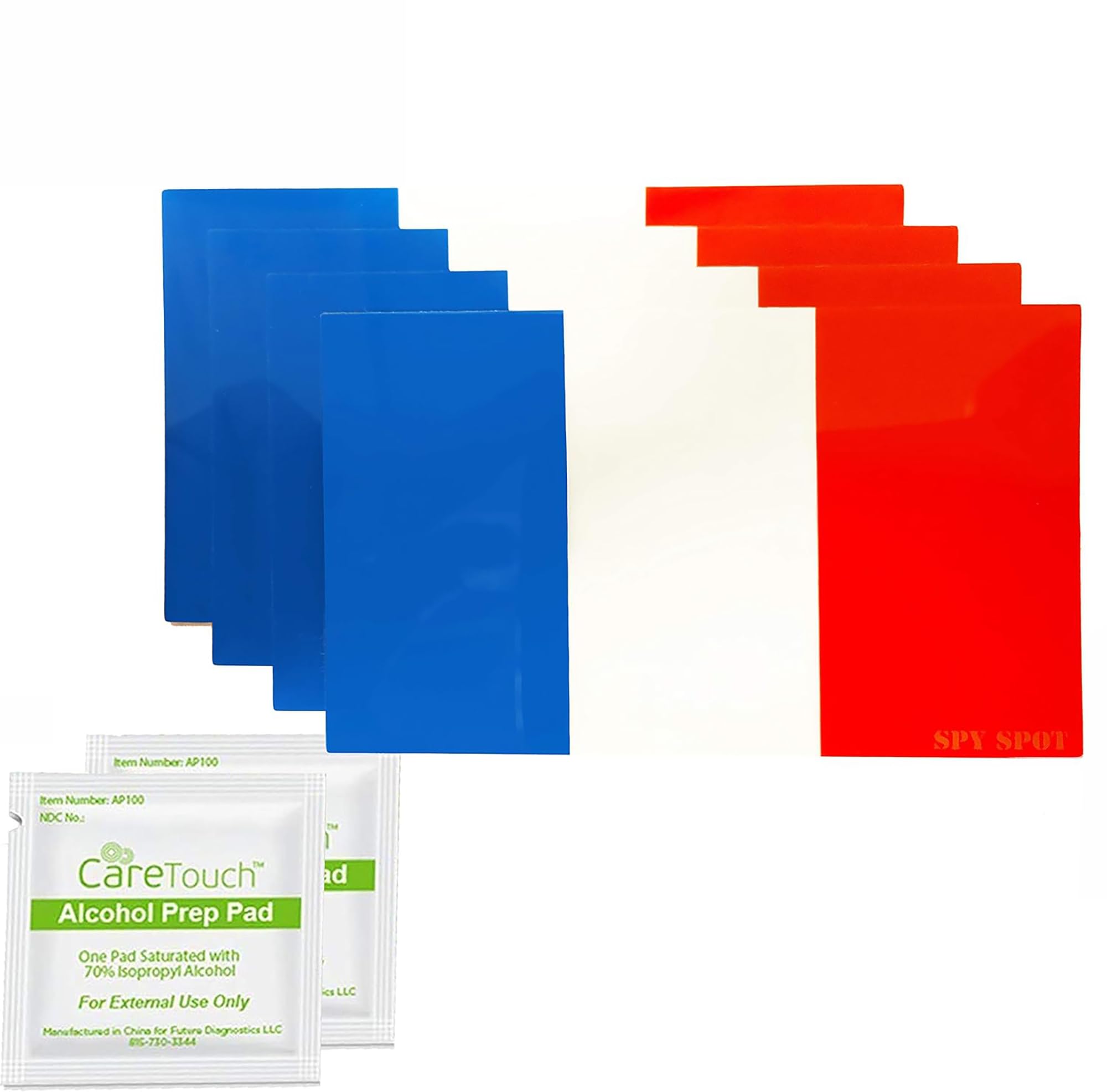 Spy Spot Flag of France Sticker Decal 4 Pack, 4" x 2.5" French Flag Vinyl Stickers for Car Window, Laptop, Helmet, Water Bottle or Bumper,