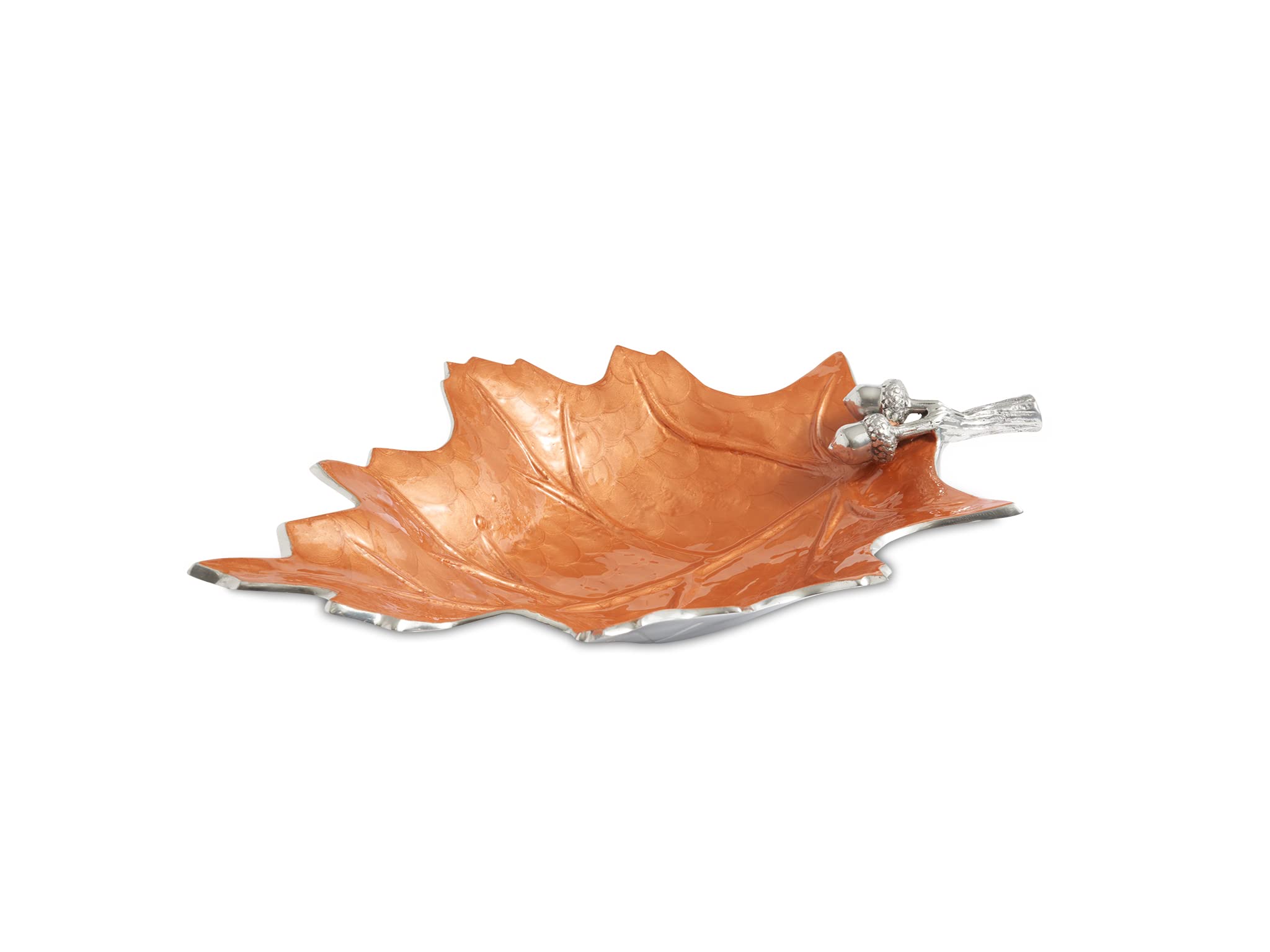 Julia Knight Oak Leaf 19" Bowl, One Size, Spice, Brown