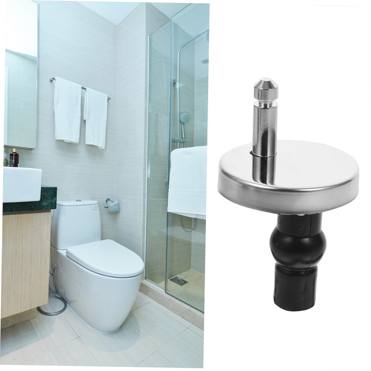 Gadpiparty 40piezas Inoxidable para Asiento De Inodoro Compatible Mayoría De Cubiertas De Inodoro Fijación y Estable De Bisagras para Tapa De WC