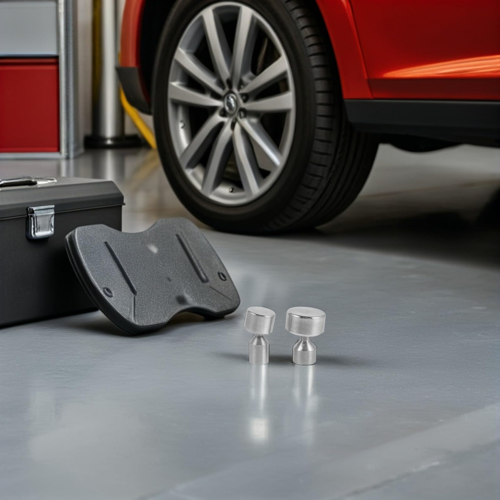 2 Stück Auto Dellen Reparaturwerkzeug aus Metall mit Vollflächiger Reparaturfunktion und Umfassenden Lösungen für Selbstgemacht Garage und Karosseriereparatur in Silber