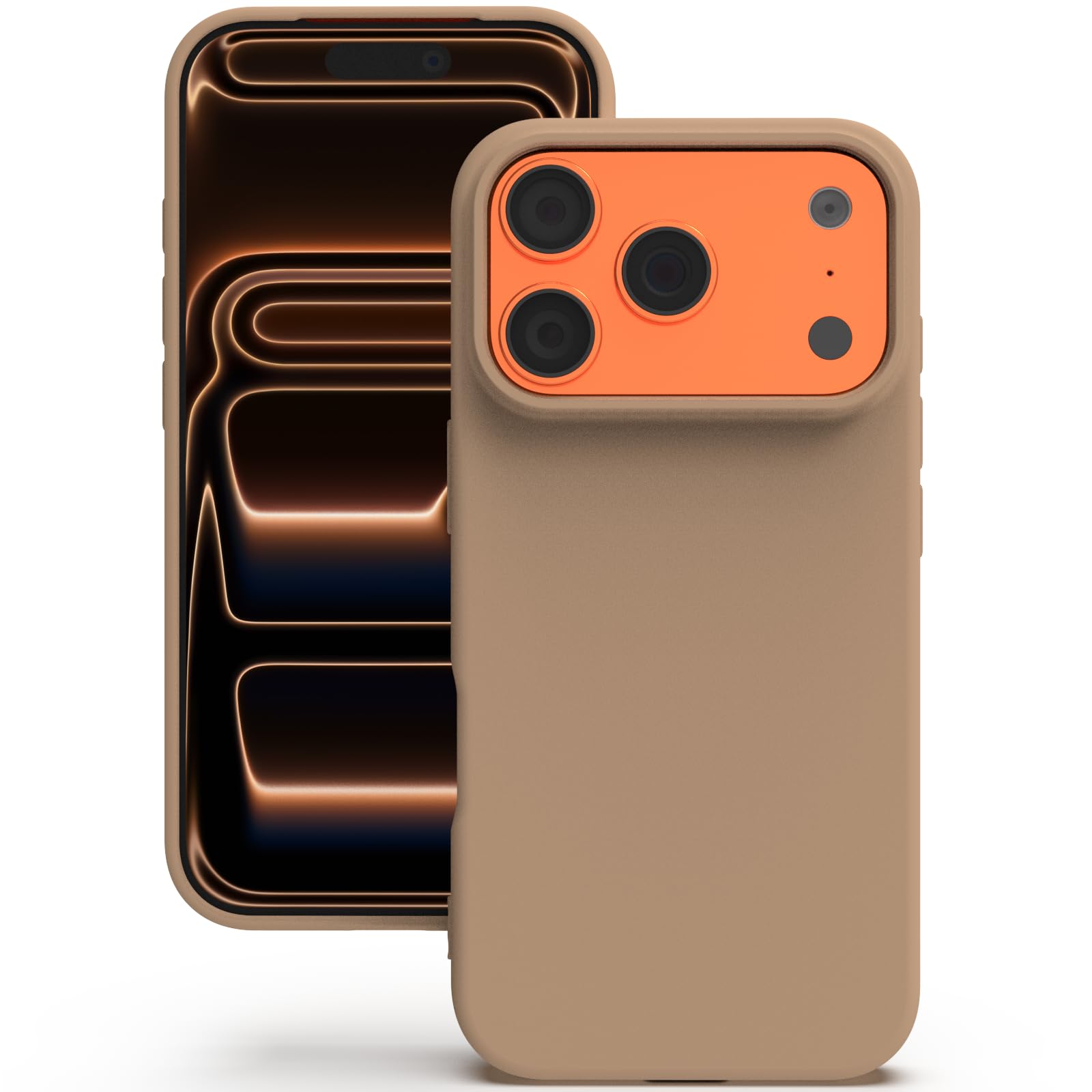 YATWIN Silicone Case for iPhone 17 Pro Max, Soft-Touch, Shockproof, DustProof, Antiskid Phone Cover for Apple iPhone 17 Pro Max - Milk Tee-image-44