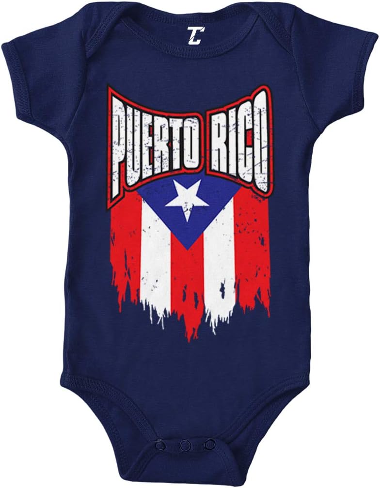 Puerto Rico - Torn Flag Strong Proud Bodysuit