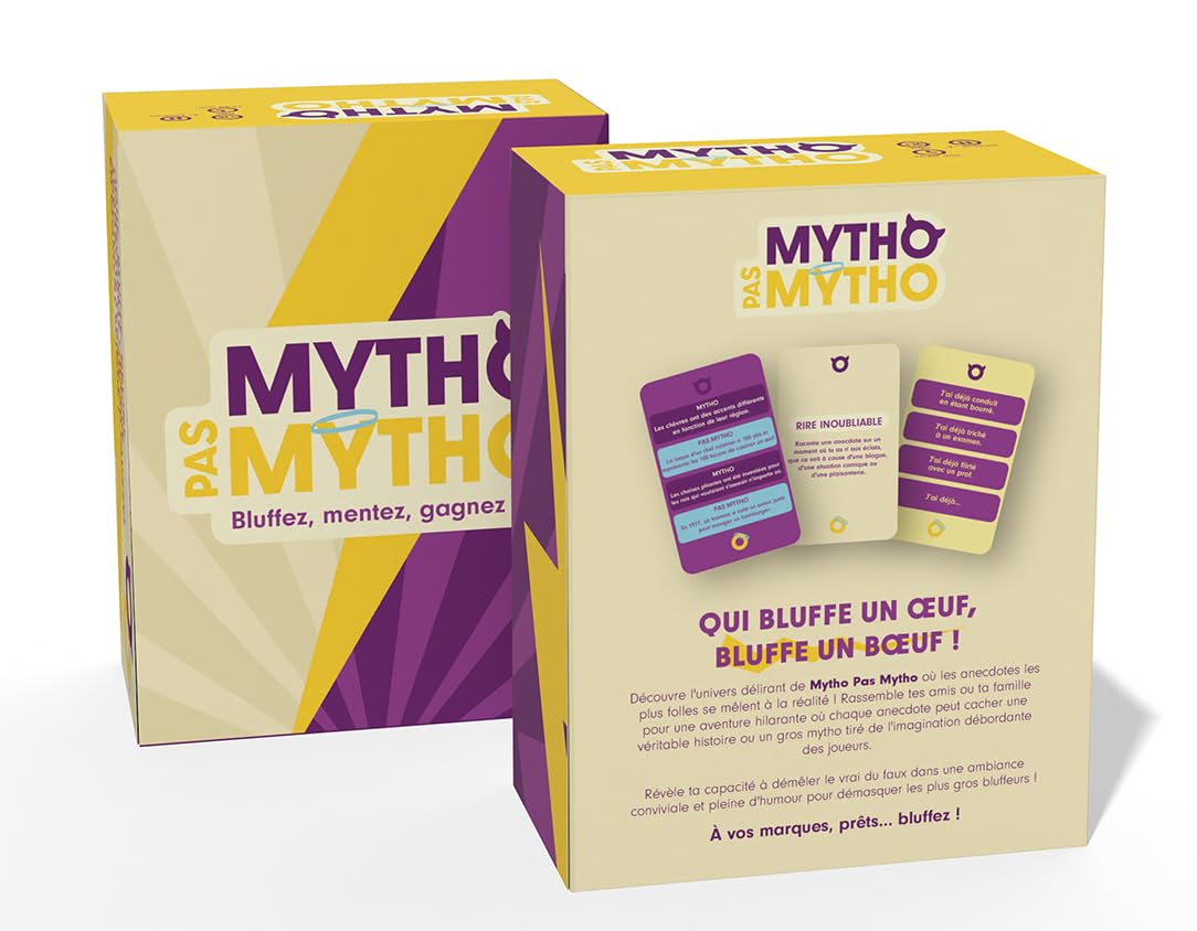 Mytho Pas Mytho - Jeu de Societe - Jeu d'ambiance et de Bluff Entre Mytho Pas Mytho - Jeu de Societe - Jeu d'ambiance et de Bluff Entre