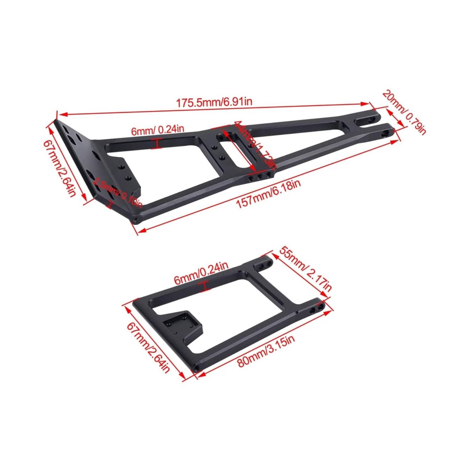 Kit Grúa Emergencia con Cabrestan Ajustable Grúa con Gancho Eléctrico Gancho Remolque para Coches RC Crawler, Negro