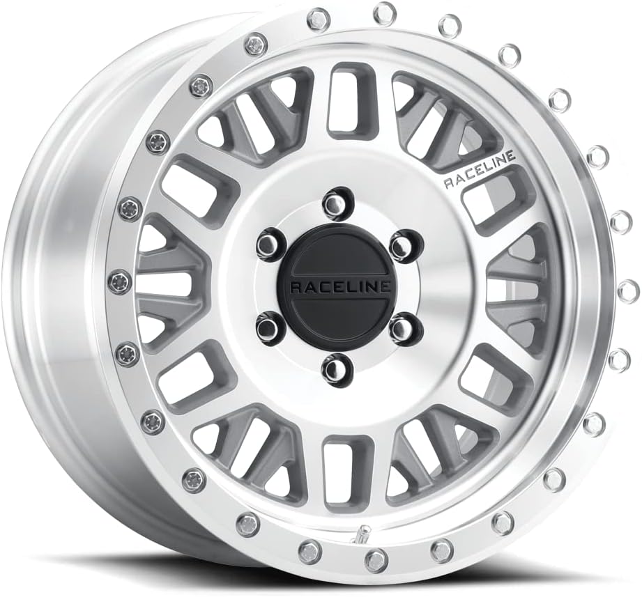 Raceline Wheels 951B RYNO Wheel Satin Black 17X8.5"6X135 Bolt Pattern 0mm Offset/(4.75"B/S) 6 Spoke Mesh Aluminum Passenger Car Wheels, Full Size Replacement Black Car Rims