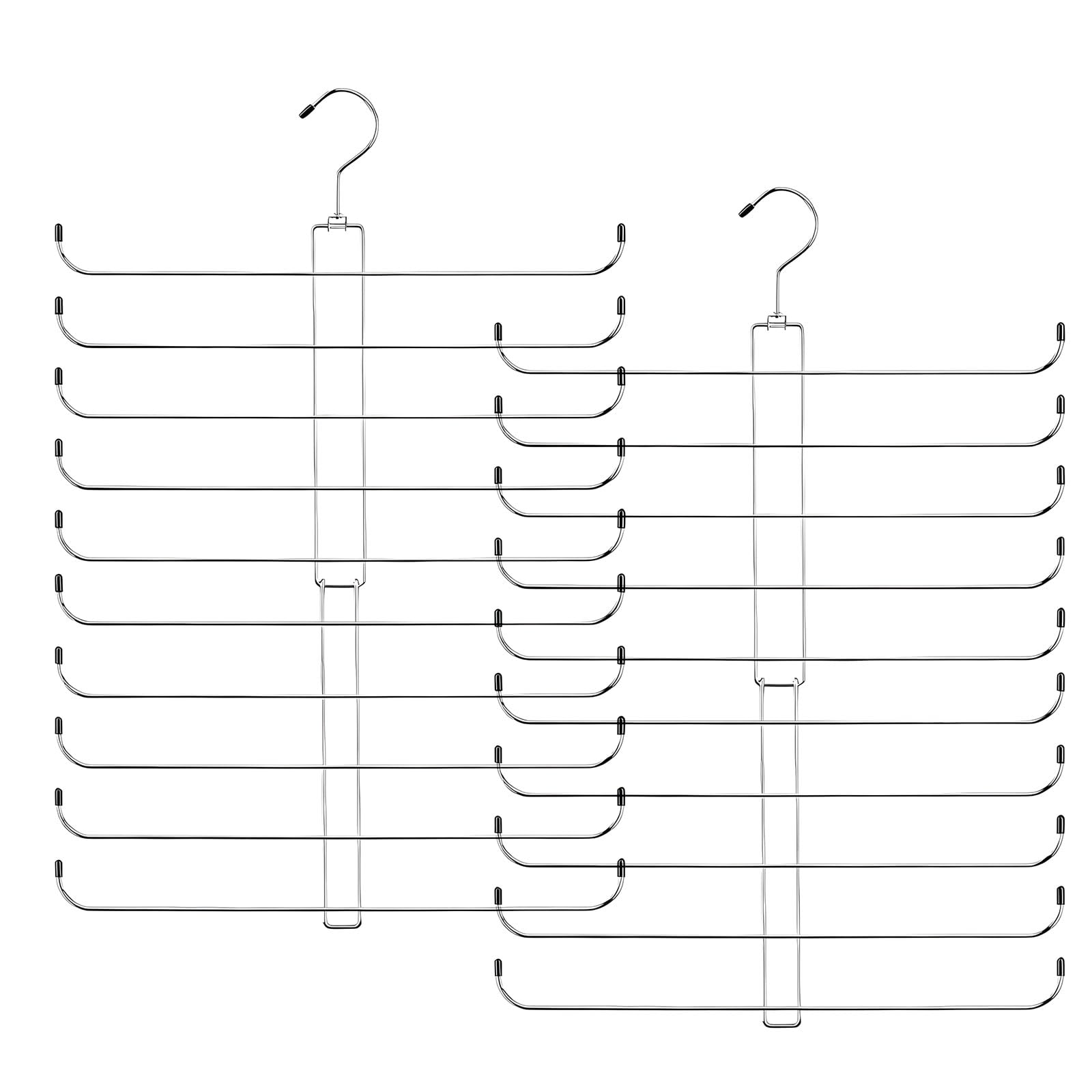 Wall Mounted Scarf Rack Strong Steel Construction for Efficient Neckwear and Shawl Management Jewelry and Scarf Hanger