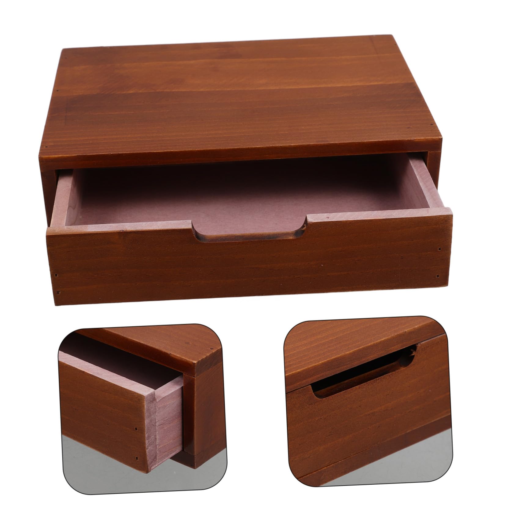 Organizzatore da Scrivania Struttura Robusta e Versatile Cassetti in Legno Vintage per Cucina e Camera