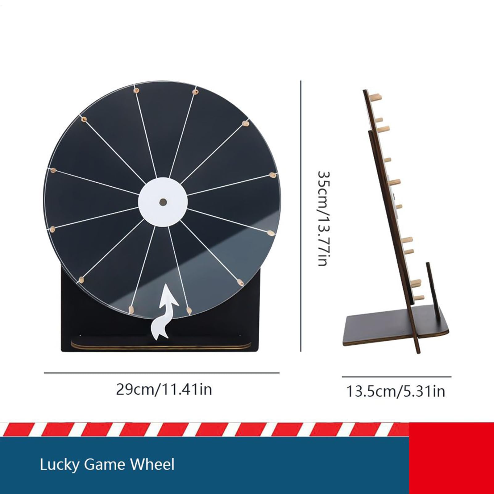 Ruleta De Premios | Ruleta De 28 cm Madera | Accesorios Juegos Noche Borrable para Adultos Adolescentes | Organizadores Eventos Fiestas Aula Recompensas Celebraciones Familiares