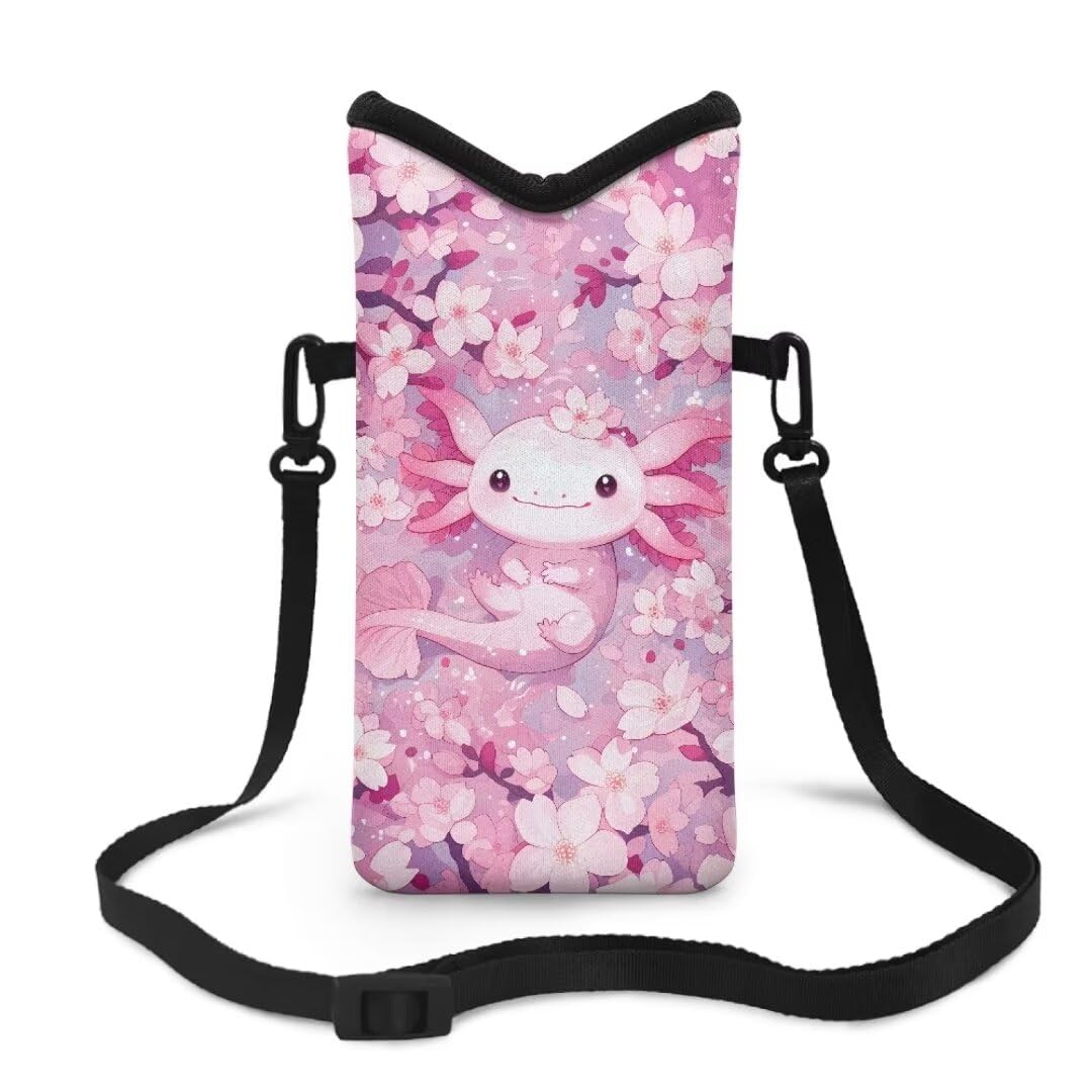 Jeiento Neoprene Phone Sleeve Pouch Case Bag for Women Small Crossbody Bags Cell Phone Case with Crossbody Strap/Neck Lanyard