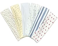 Fashion Women's Headbands for Short Hair Non Slip Elastic Floral Hairbands, Soft Fabric 2 Inches Thick Stripe Head Bands for Girls, Valentine's Day Heart Headbands