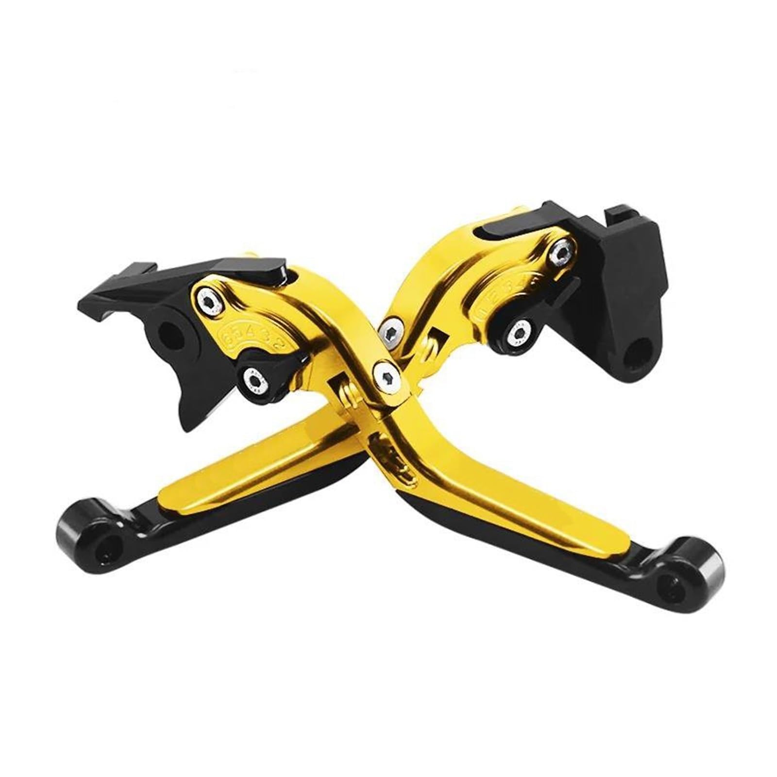 USQBUZHHK Brake Clutch Lever Motorcycle Brake Clutch Levers Handle Adjustable Extendable for Techmax TMAX500 TMAX 530 TMAX560 Tmax530 Dx Sx Tmax560(Gold)