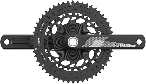 Magene P325CS Crankset with Rechargeable Power Meter for Cycling, Dual Side Crank Based Bike Power Meter Power Sensor