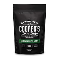 Vista 1 de Granos de café envejecidos en barril de whisky bourbon, molido, café colombiano de origen único envejecido en barriles de whisky bourbon