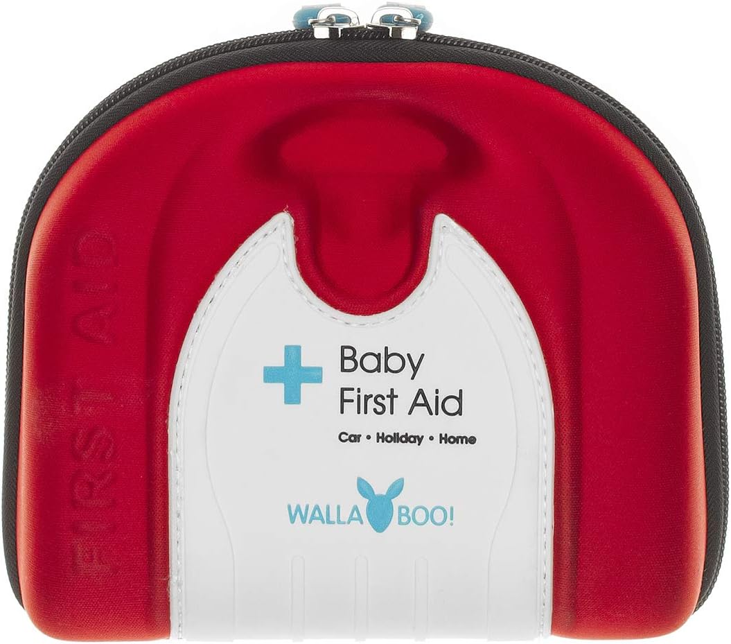 Wallaboo Baby First Aid Kit for Newborns - Red