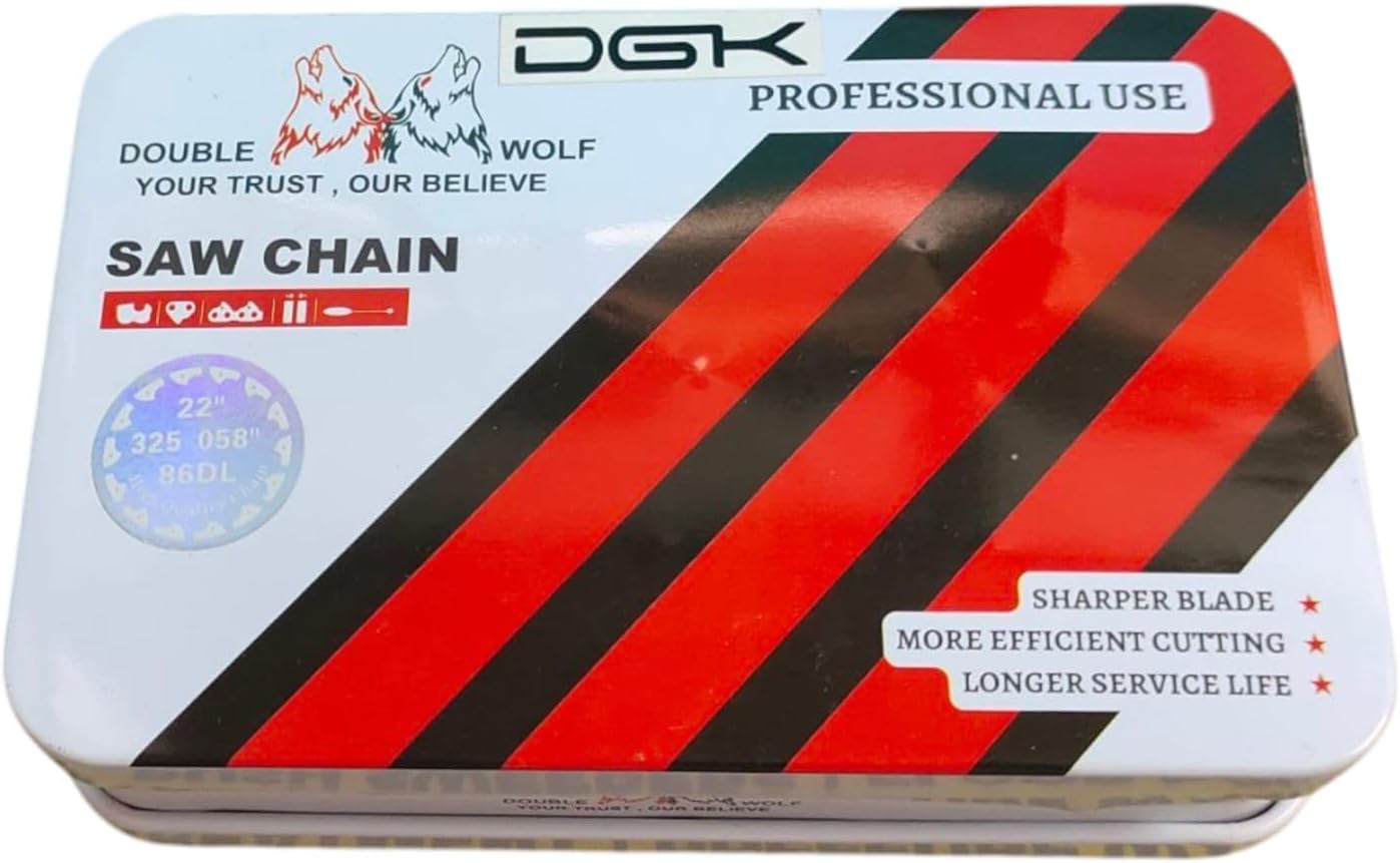 DGK 22" DoubleBull Heavy Chain For Chain Saw for Wood Cutting (Fit to 22" Gaid Bar)