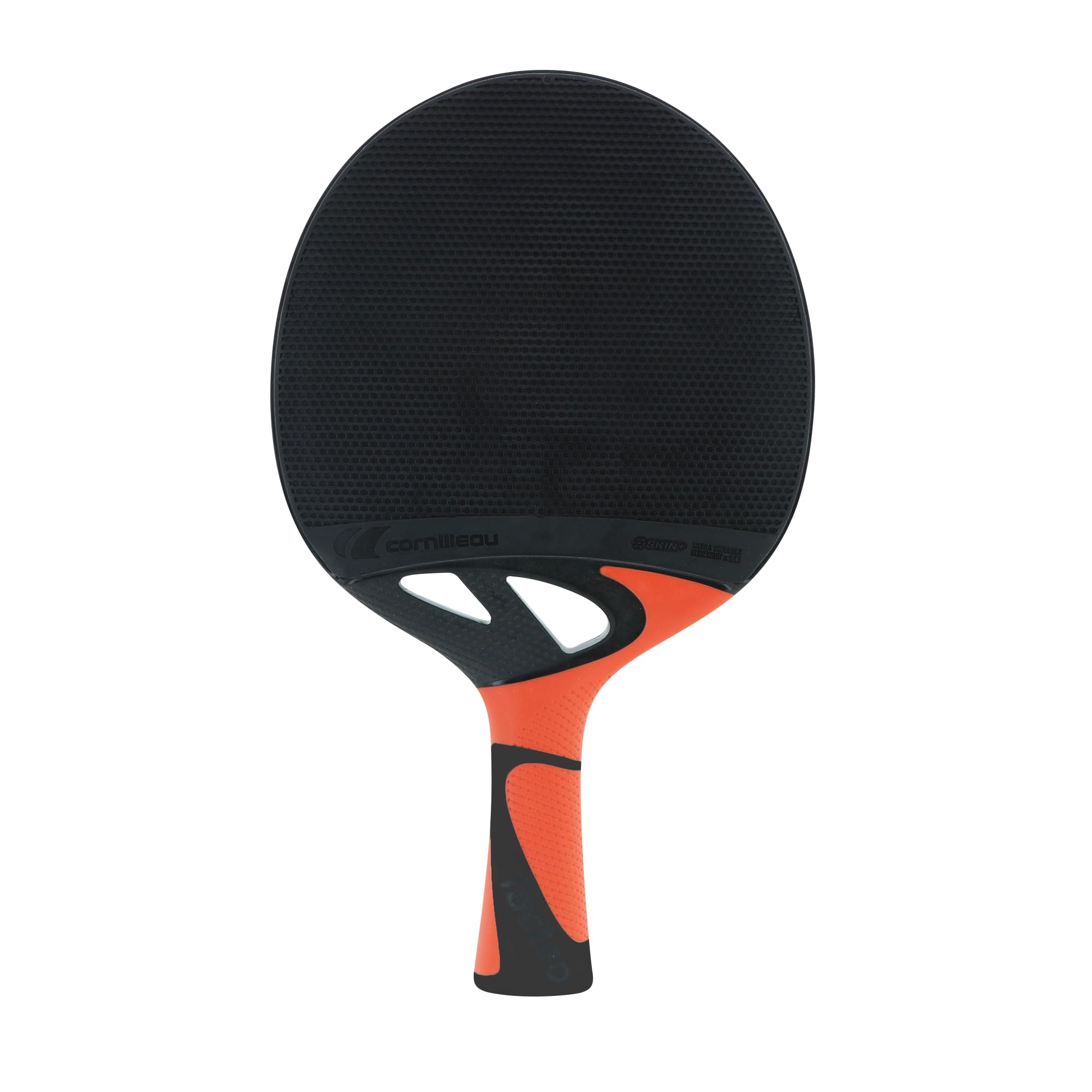 Cornilleau - Tacteo 50 Terracotta - Outdoor Table Tennis Bat - Shock and Weather Resistant - Extremely Durable