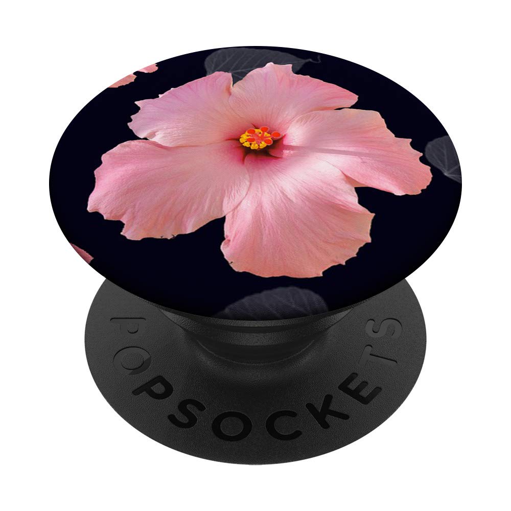 Pop Out Phone Holder Button for Hand Hibiscus Flower Pink PopSockets PopGrip: Swappable Grip for Phones & Tablets