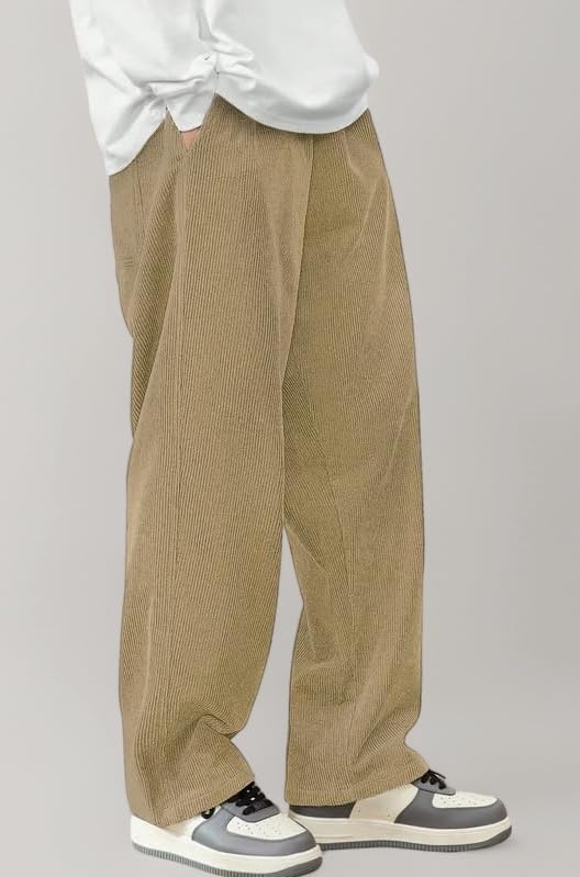 SMOWKLY Men's Premium Relaxed Fit Stretchable & Comfortable Loose Fit Trouser | Flexible Elastic Waist with Drawstring Lower for Man |Pant for Causal Wear |Gym Joggers | Summer Wear Trouser