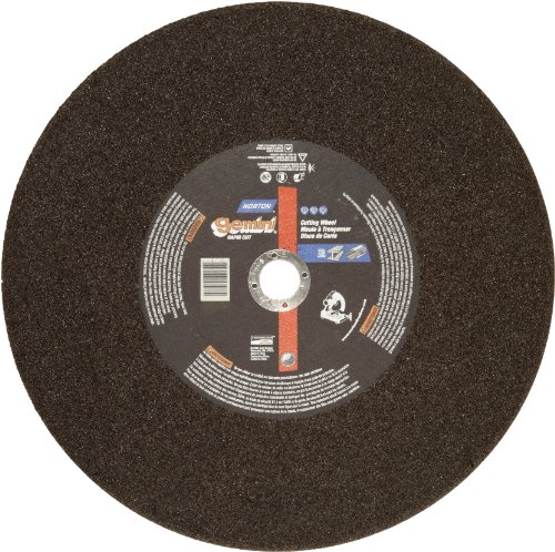 Norton Gemini Rapid Cut Chop Saw Reinforced Abrasive Cut-off Wheel, Type 01 Flat, Aluminum Oxide, 1