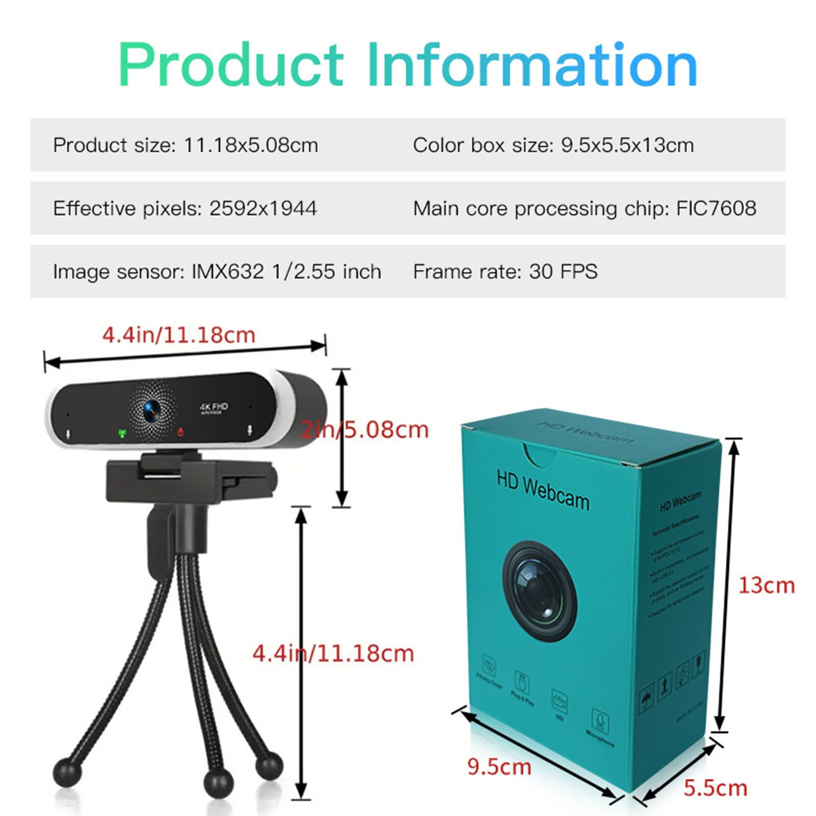 Webcam con enfoque automático y micrófono integrado para trabajo remoto y aprendizaje digital Streaming Webcam