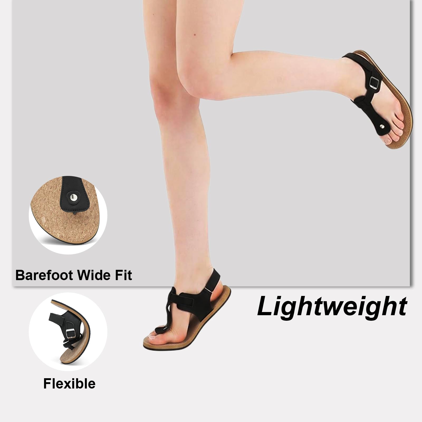 Sandalias Mujer Planas Verano Flip-flop Chanclas Sandalias de Playa Punta Abierta 37-42EU