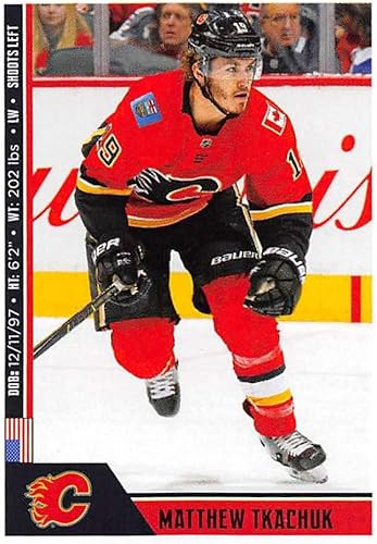 2018-19 Panini NHL Stickers Hockey #314 Matthew Tkachuk Calgary Flames Official 2 12 Tall x 2 Inch Wide NHL Album Sticker