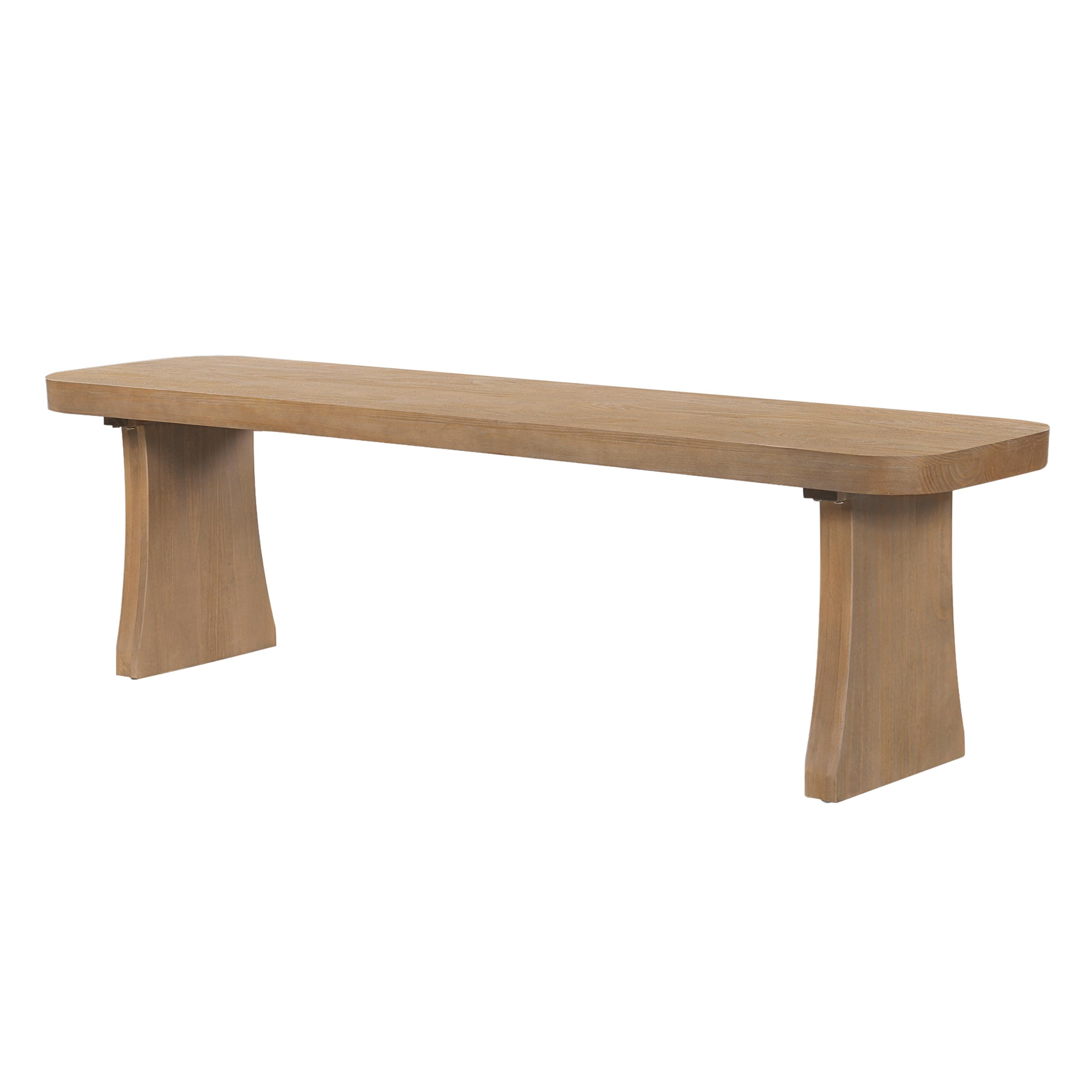 Christopher Knight Home Solley 63" Indoor Pine Dining Bench, Solid Wood Bench Seat for Dining Table, Rectangular Dining Seat, Spacious Seating, Long Footstool for Living Room Dining Room, Pine Wood
