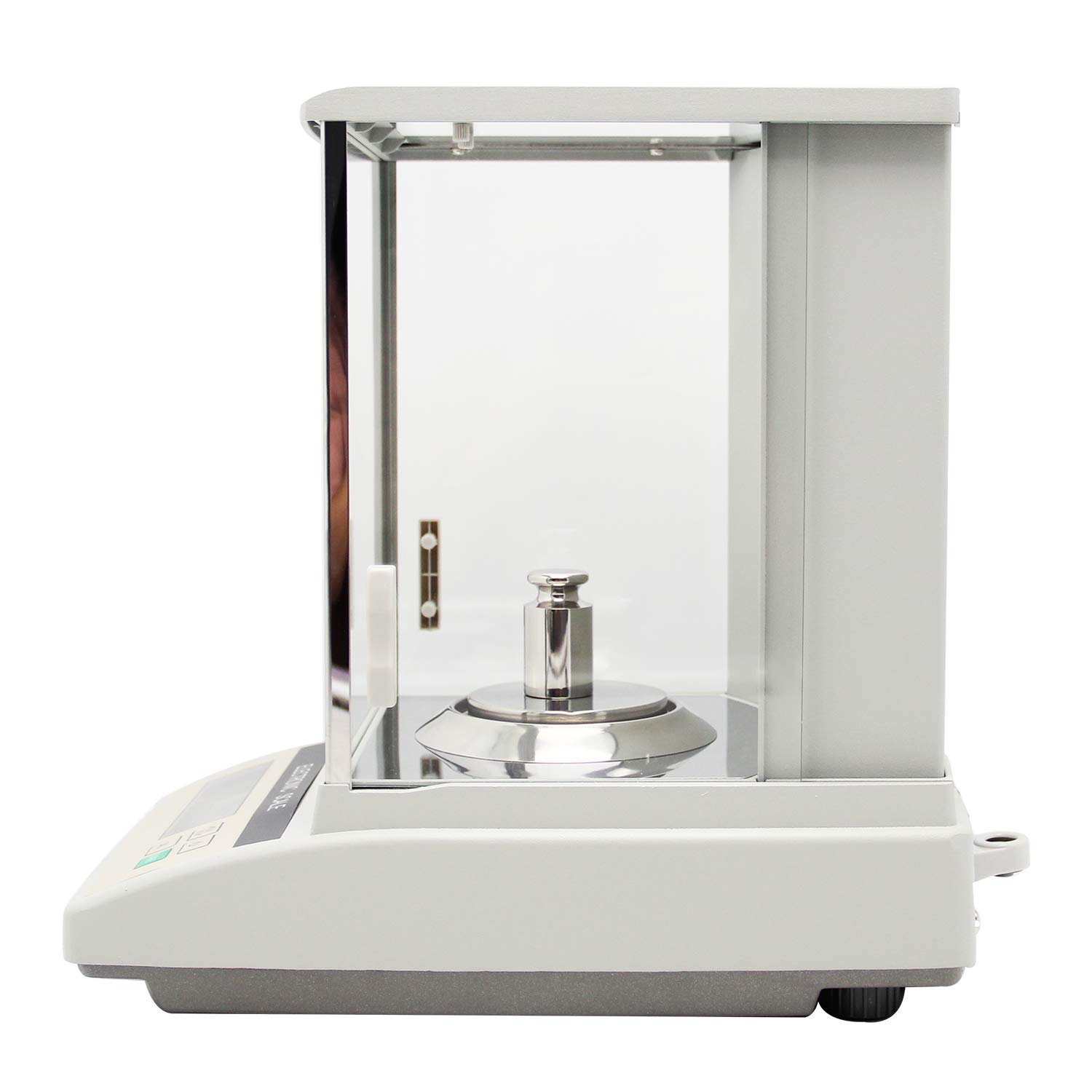 Hanchen 0,0001g Balanza Analítica de Precisión Báscula Científica con Parabrisas 0,1mg para Laboratorio Farmacia Joyería Instituto (Calibración Manual, 220g / 0,1mg)
