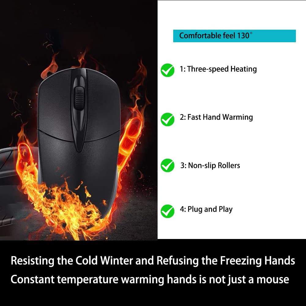 Ratón Con Calefacción USB, Ratón De Computadora Con