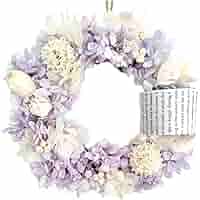 Natural＊初夏のリース パープル ボルドー☆ドライフラワーリース