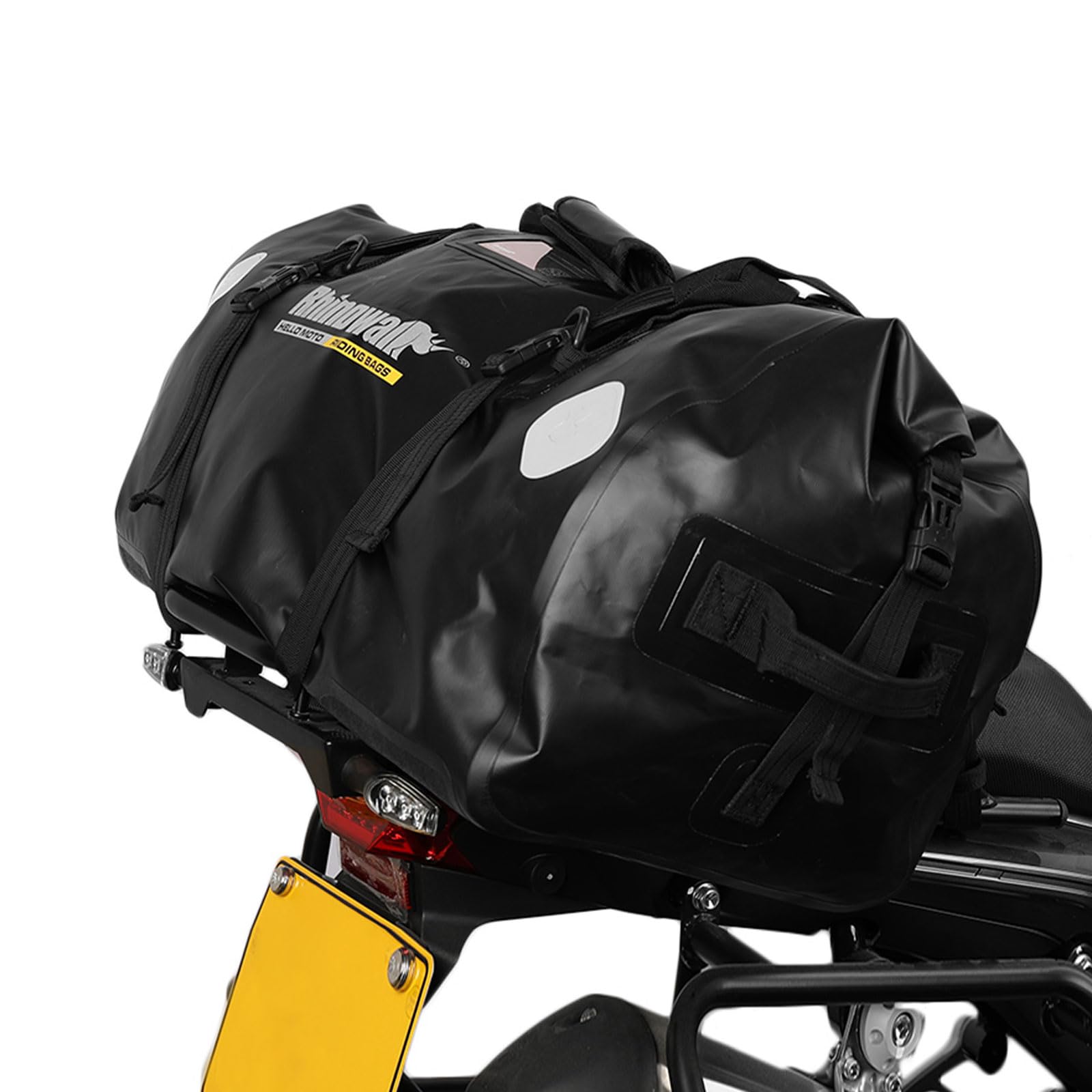 WILDKEN 65L Bolsa Moto Asiento Trasero Impermeable Alforjas Moto con Tracolla Bolsa Trasera Moto Bolsa de Viaje per Moto para los Hombros Adecuada para Ciclismo, Camping, Deportes