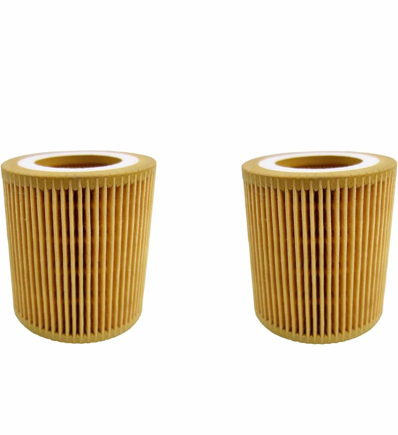 11-42-7-953-129 Set Oil-Filter Element for BMW F22 F23 F30 F34 228i 320i 328i 428i 428i Gran Coupe 528i X1 X3 Z4 Premium Quality - 2 Pack