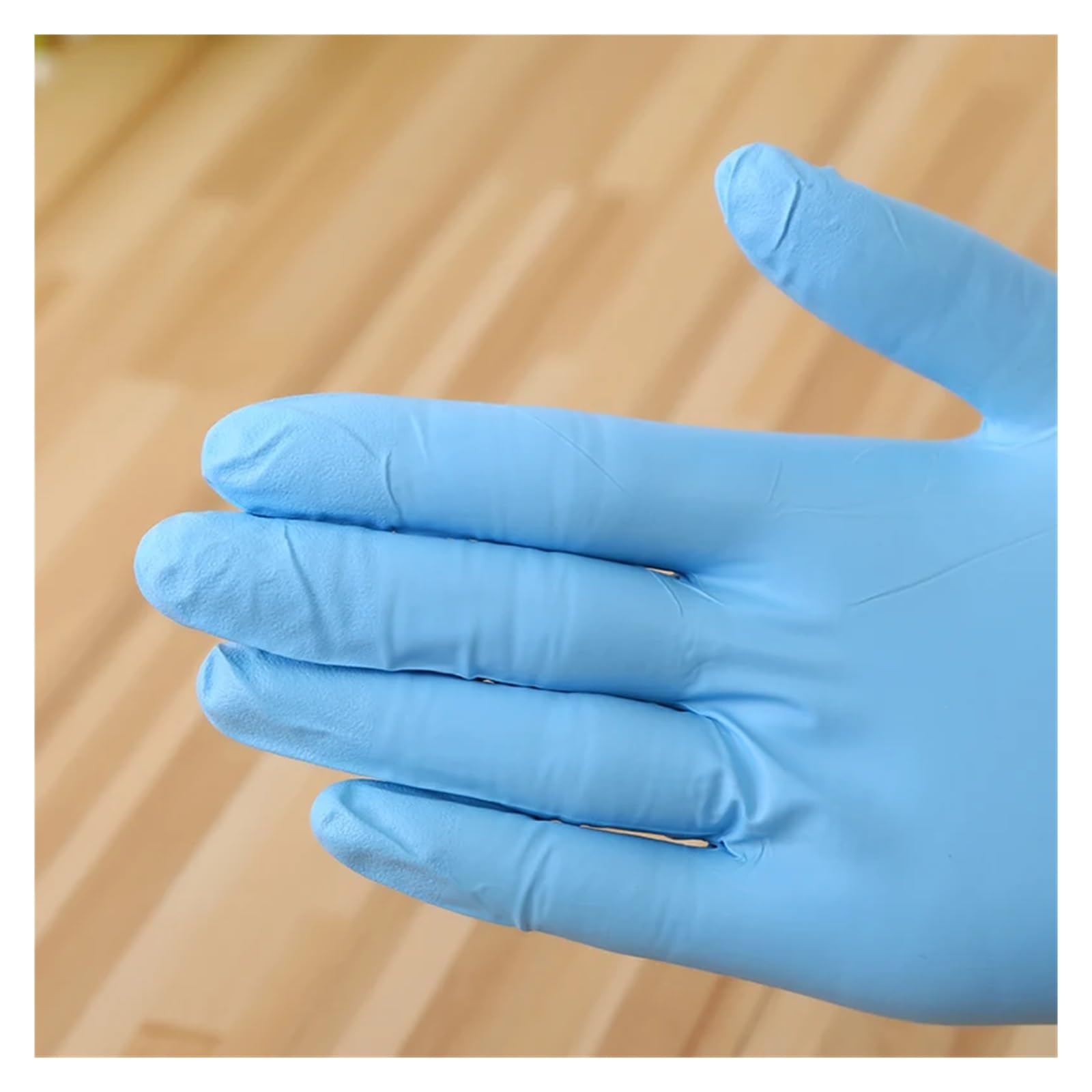 Guanti Cucina 10 paia/pacco Manica Lunga Guanti di Gomma Blu Pulizia Ristorazione Cibo Guanti in Nitrile da 12 pollici Guanti Spessi da 12 pollici(WHITE)