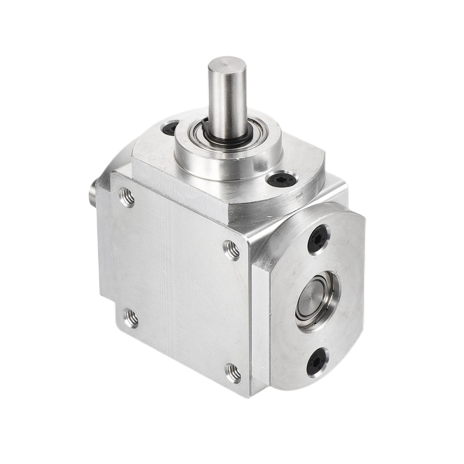 QUARKZMAN Getriebe 90 Grad Kegelgetriebe 1:1 1 Modul 20 Zähne Aluminiumrahmen 8mm Welle 65x66x30mm