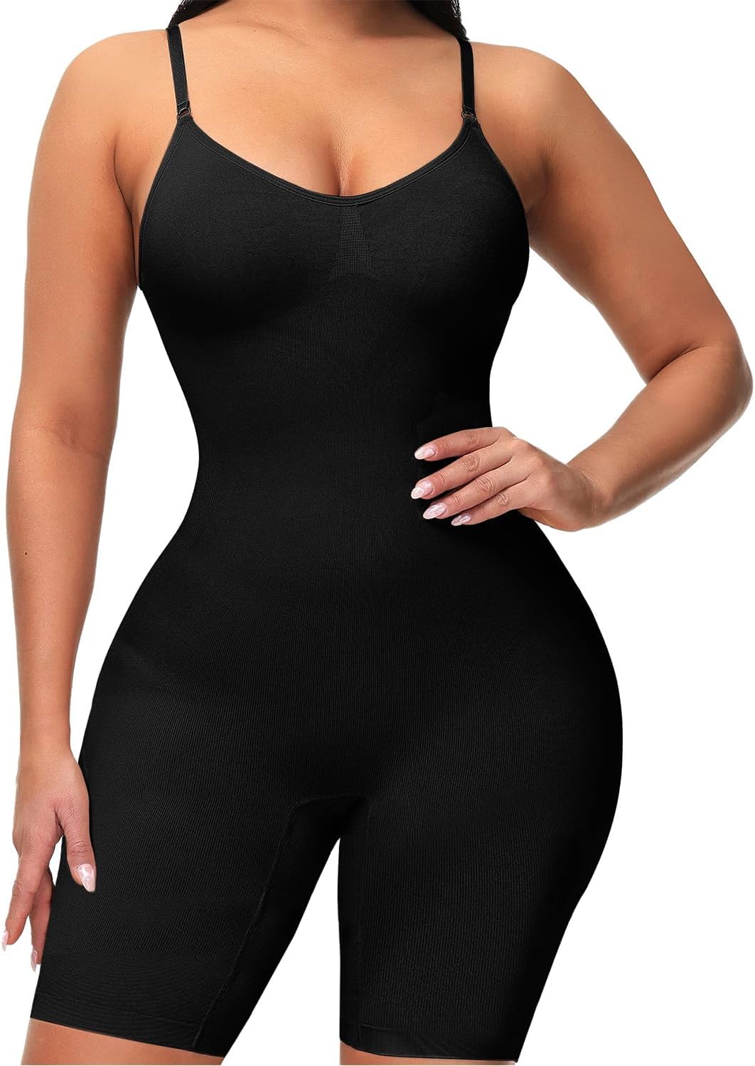 Shapewear for Women Tummy Control Wasit Trainer Bodysuit Mid-Thigh Seamless Fajas Full Body Shaper