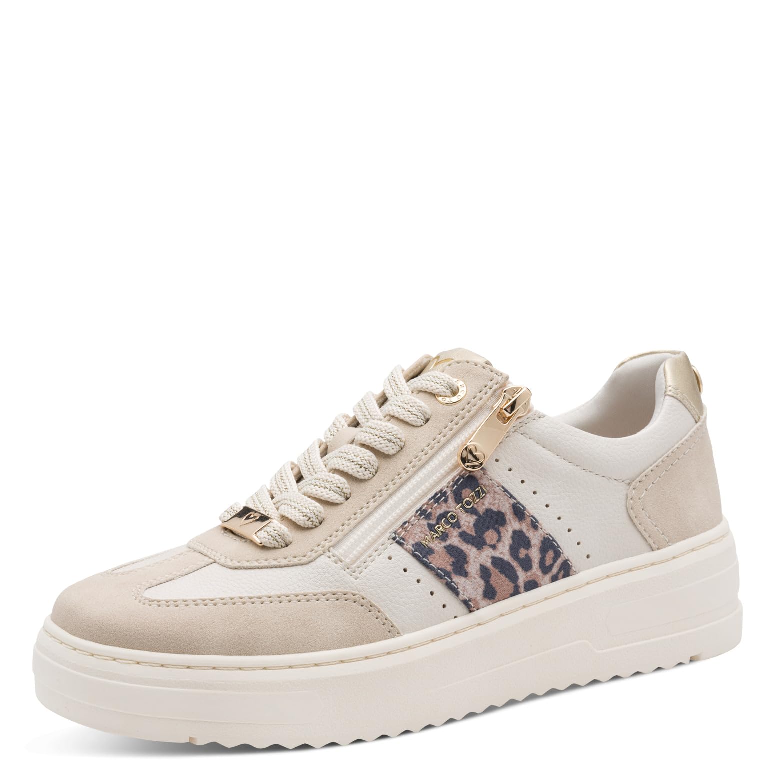 MARCO TOZZI Damen Sneaker weiches Feel Me Wechselfußbett weiches Innenfutter Modern