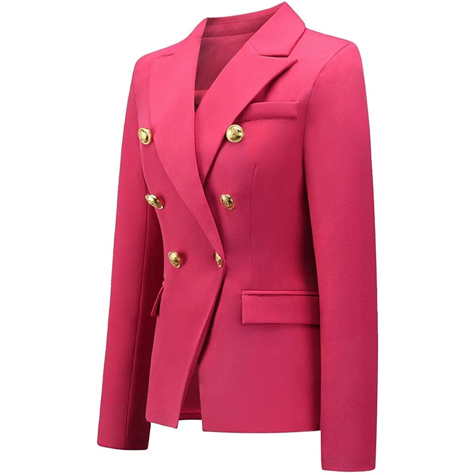 Damen Lange Mantel Jacke Frauen Blazer doppelreihig Lange Ärmel Büro schicke Oberteile Mantel weibliche lässige Oberbekleidung